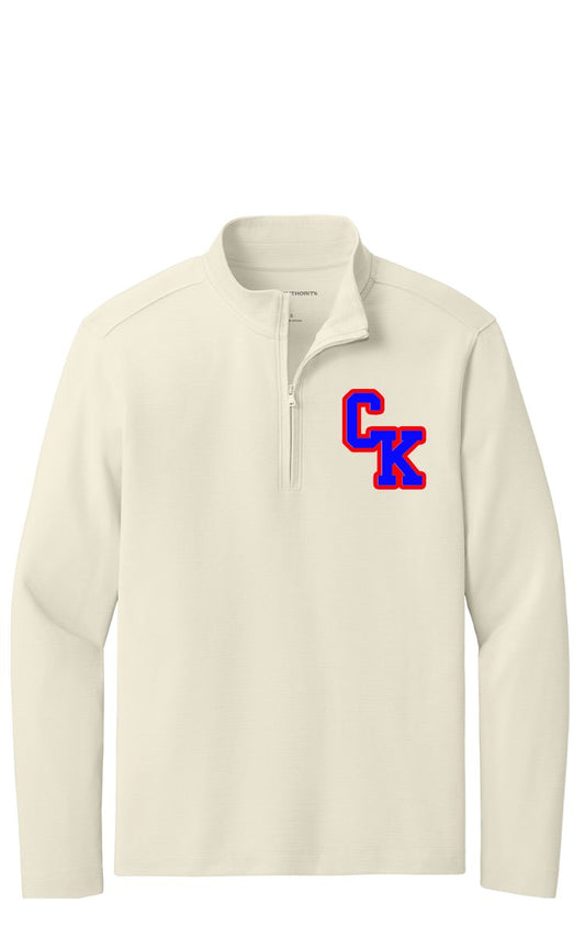 Embroidered Adult 1/4-Zip Pullover