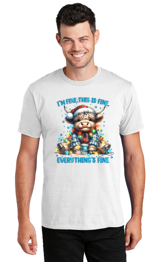 Christmas Cow Everything is fine