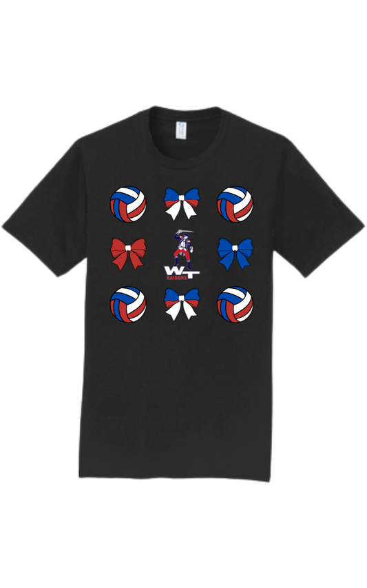 Raiders Volleyball Bows