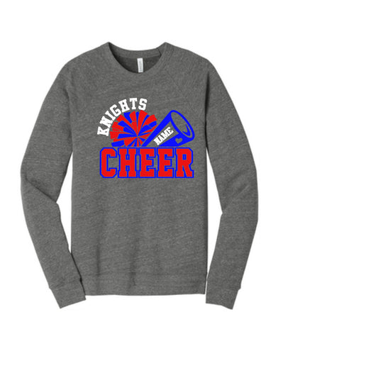 Mom Cheer Shirt 2 with name-Bella Canvas