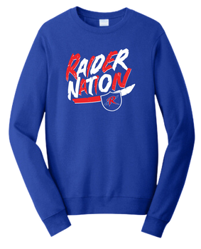 Raider Nation Tee or Crew 8000