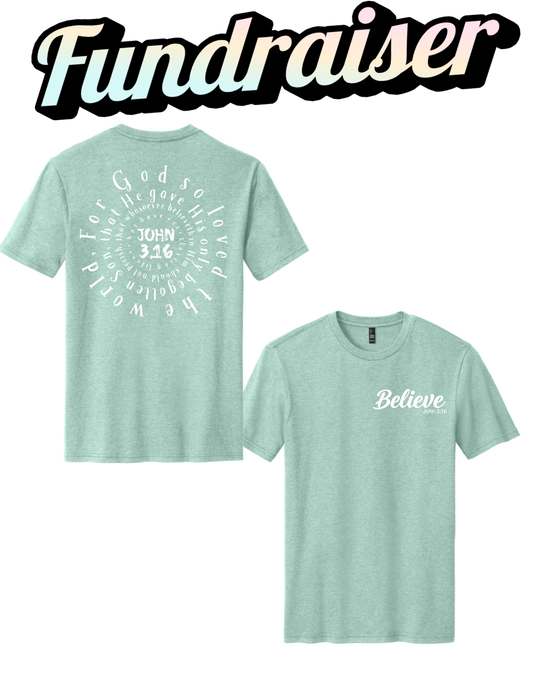Design 1 Believe Front and Spiral Jhon 3:16 back