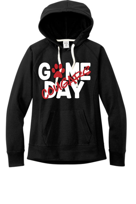 Cougar Game Day -Jerzees Classic Unisex Cotton Long Sleeve Hooded T-Shirt