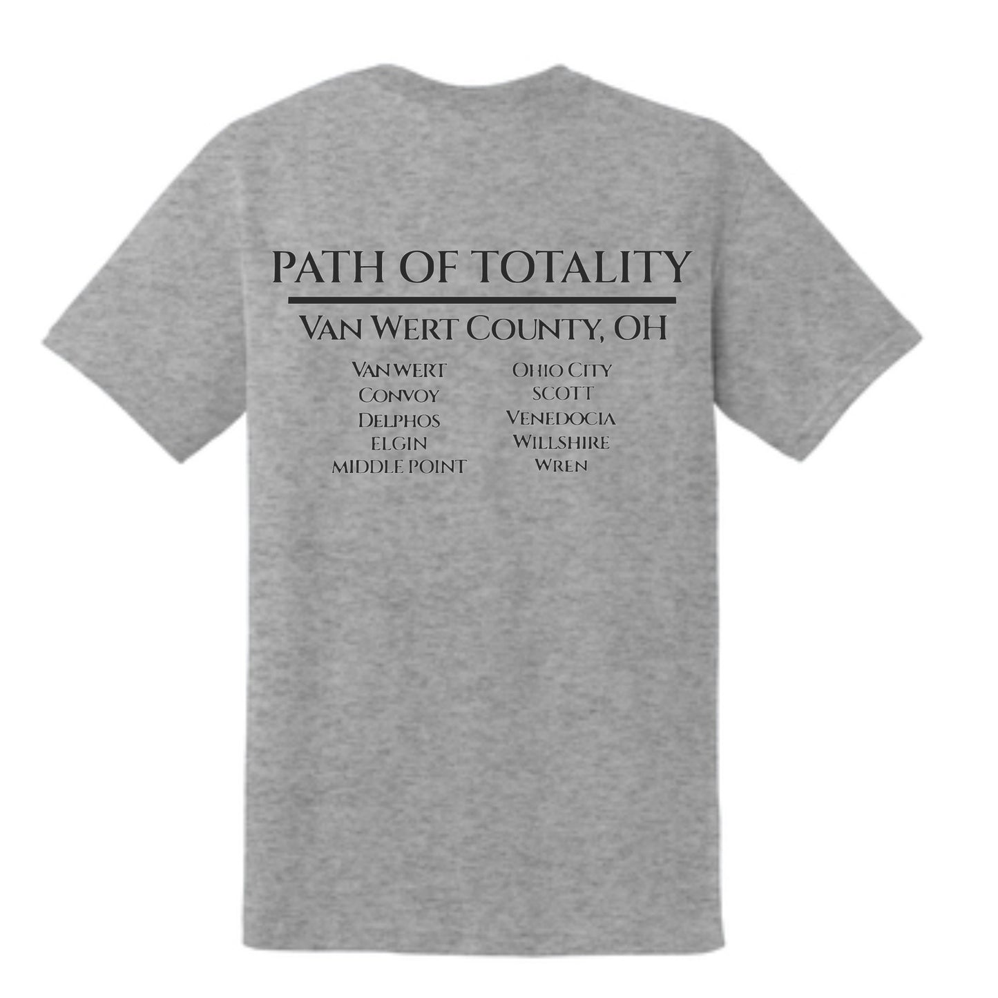 Grey Solar Eclipse 2024 T-shirt 8000