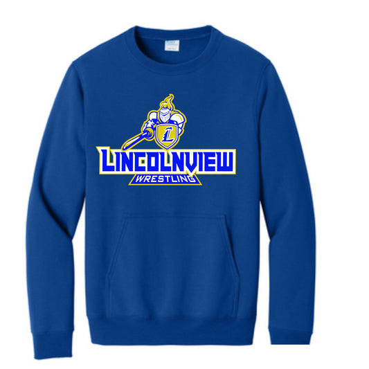 Lancers Wrestling Crewneck Pocket Sweatshirt