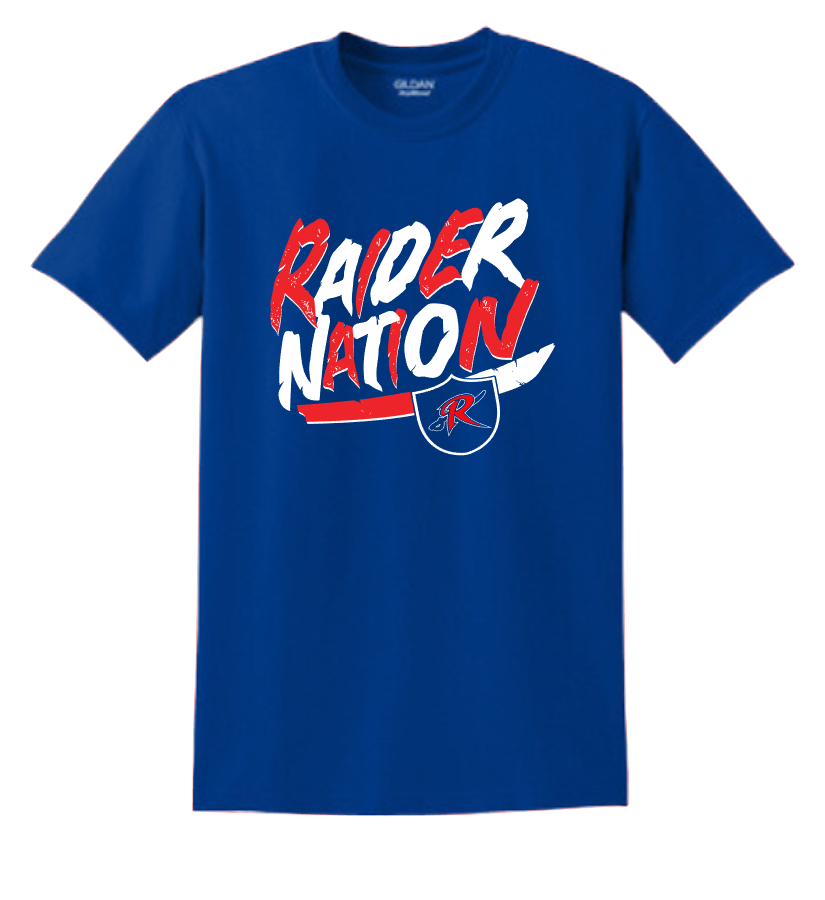 Raider Nation Tee or Crew 8000