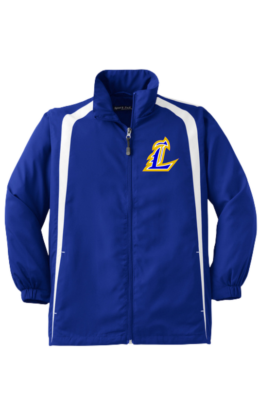 Lancer Embroidered Youth Colorblock Raglan Jacket-Spirit