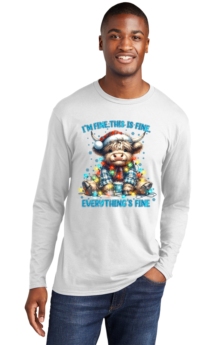Christmas Cow Everything is fine