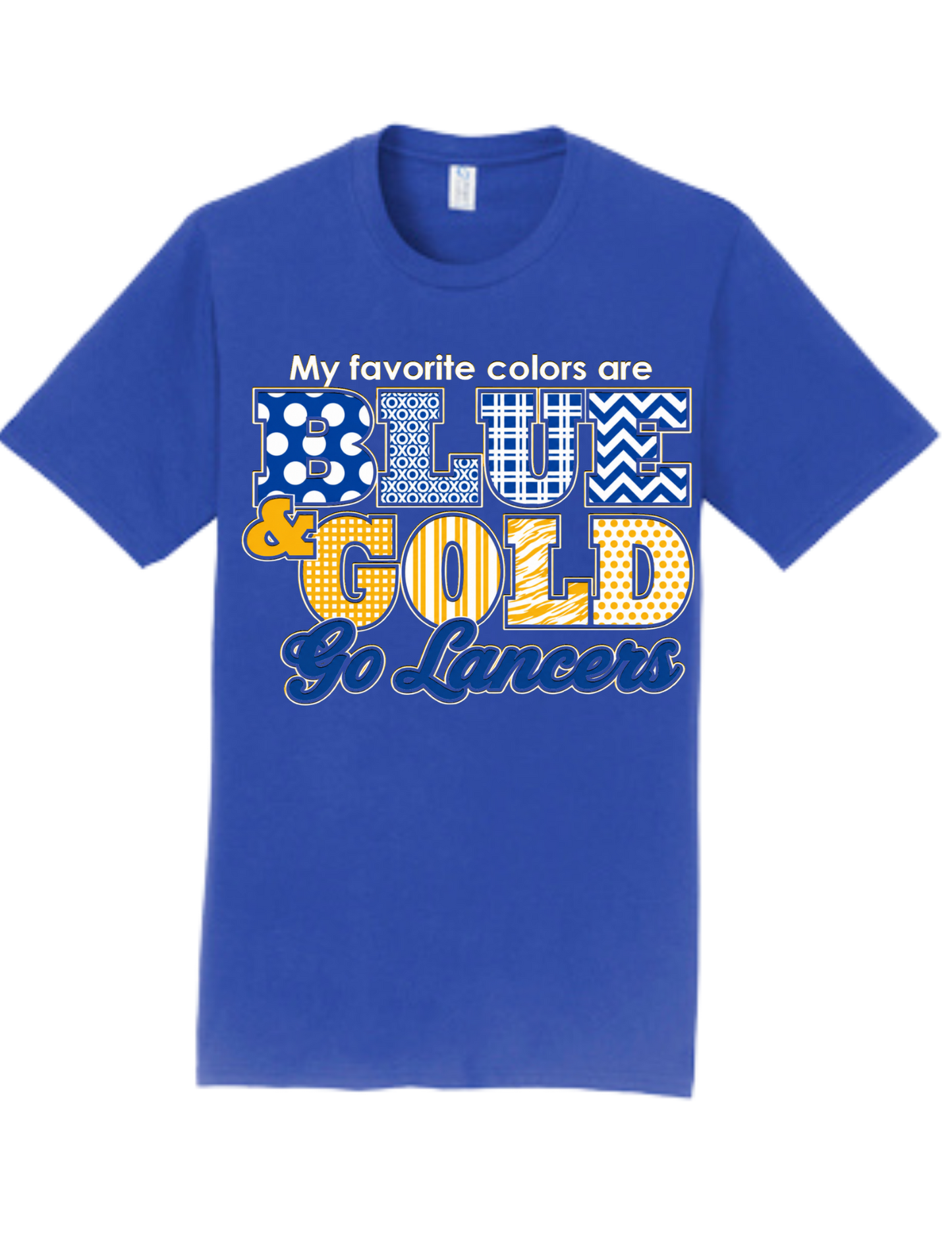 Blue and gold