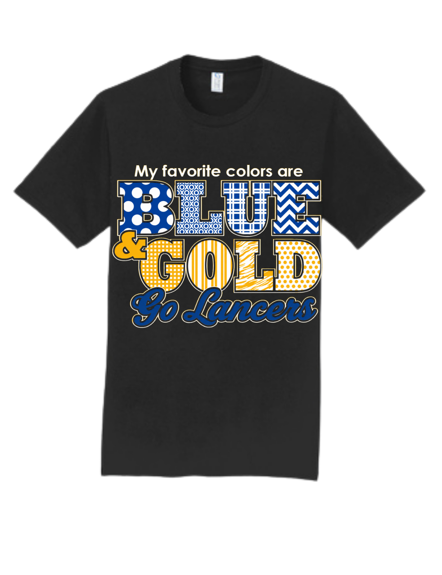 Blue and gold