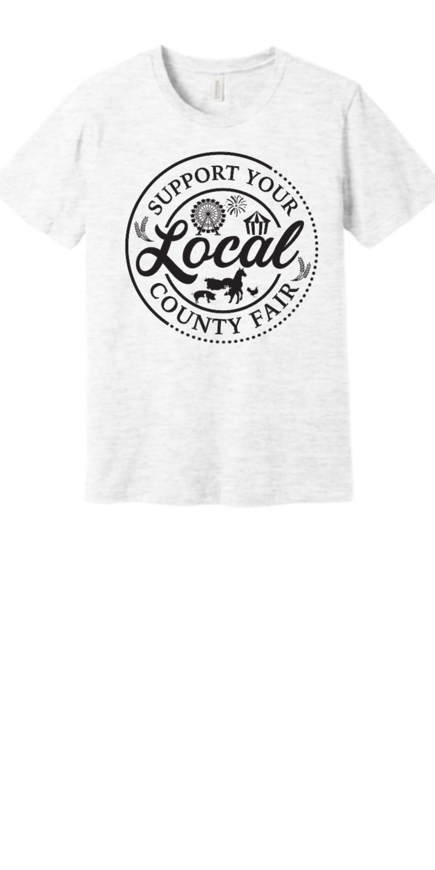 Van Wert County Junior Fair Hog Barn Renovation--BC3001--Adult Shirt Bella Canvas